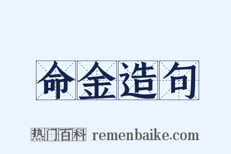 命金造句是什么意思的图片